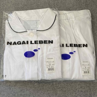 ナガイレーベン(NAGAILEBEN)の新品未使用　ナガイレーベン　白衣　Sサイズ　上下セット　レディース(Tシャツ(半袖/袖なし))