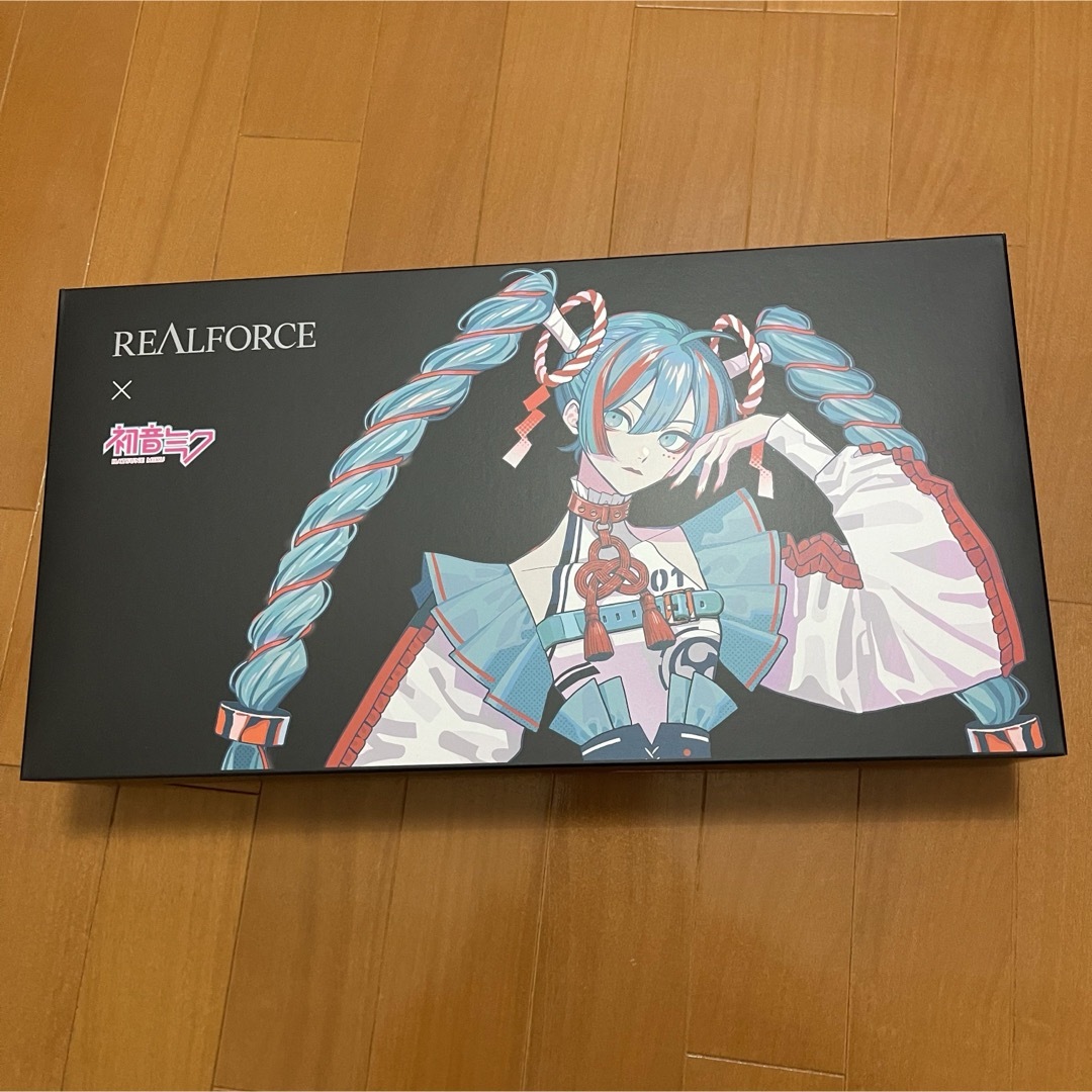 【新品未使用】REALFORCE GX1 初音ミクコラボカラー 英語語配列 スマホ/家電/カメラのPC/タブレット(PC周辺機器)の商品写真