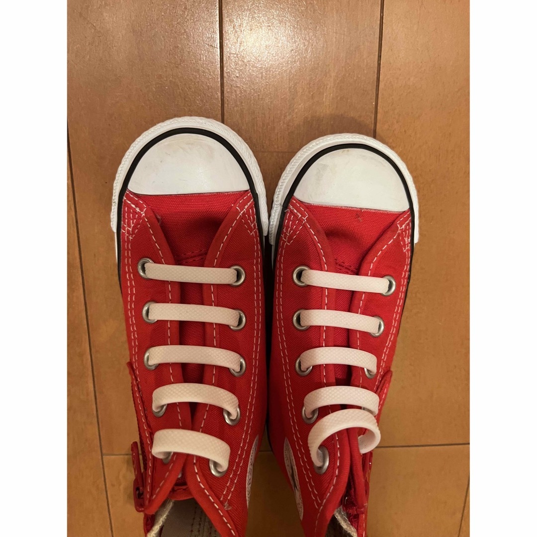 CONVERSE(コンバース)のコンバース　赤　キッズ　16.0cm キッズ/ベビー/マタニティのキッズ靴/シューズ(15cm~)(スニーカー)の商品写真