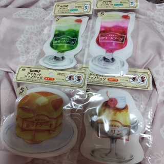 セリア(Seria)のキャンドゥダイカットジップバッグ 喫茶店シリーズ4種(ラッピング/包装)