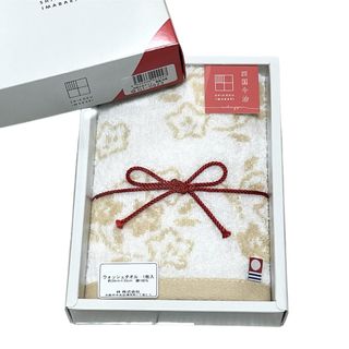 イマバリタオル(今治タオル)のタオルギフトセット ベージュ 約34×35cm 四国今治 華織-かおり-華織桔梗(タオル/バス用品)