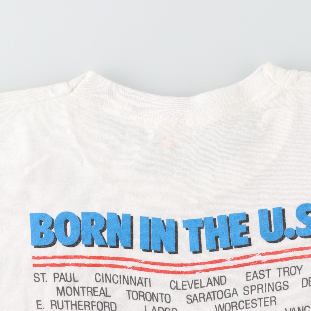 SCREEN STARS(スクリーンスターズ)の古着 80年代 スクリーンスターズ SCREEN STARS BRUCE SPRINGSTEEN ブルーススプリングスティーン BORN IN THE USA バンドTシャツ バンT メンズL ヴィンテージ /eaa425497 メンズのトップス(Tシャツ/カットソー(半袖/袖なし))の商品写真