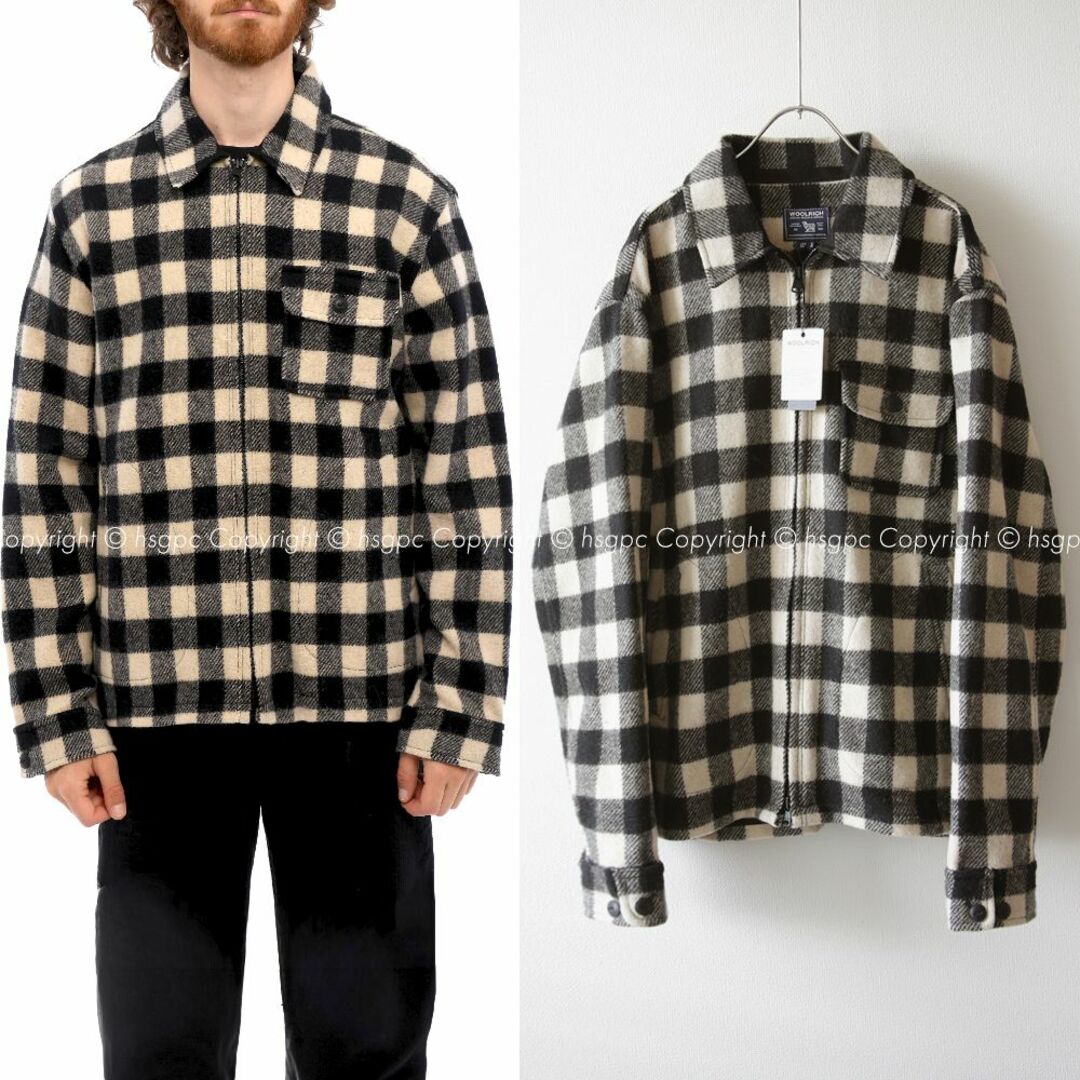 WOOLRICH(ウールリッチ)のウールリッチ オーバーサイズ ウールバッファローチェック ジップアップ シャツ メンズのジャケット/アウター(ブルゾン)の商品写真