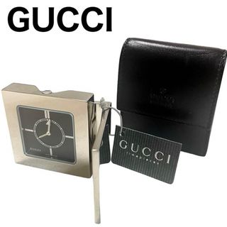 美品　希少　GUCCI グッチ  トラベルウォッチ テーブルクロック　置き時計