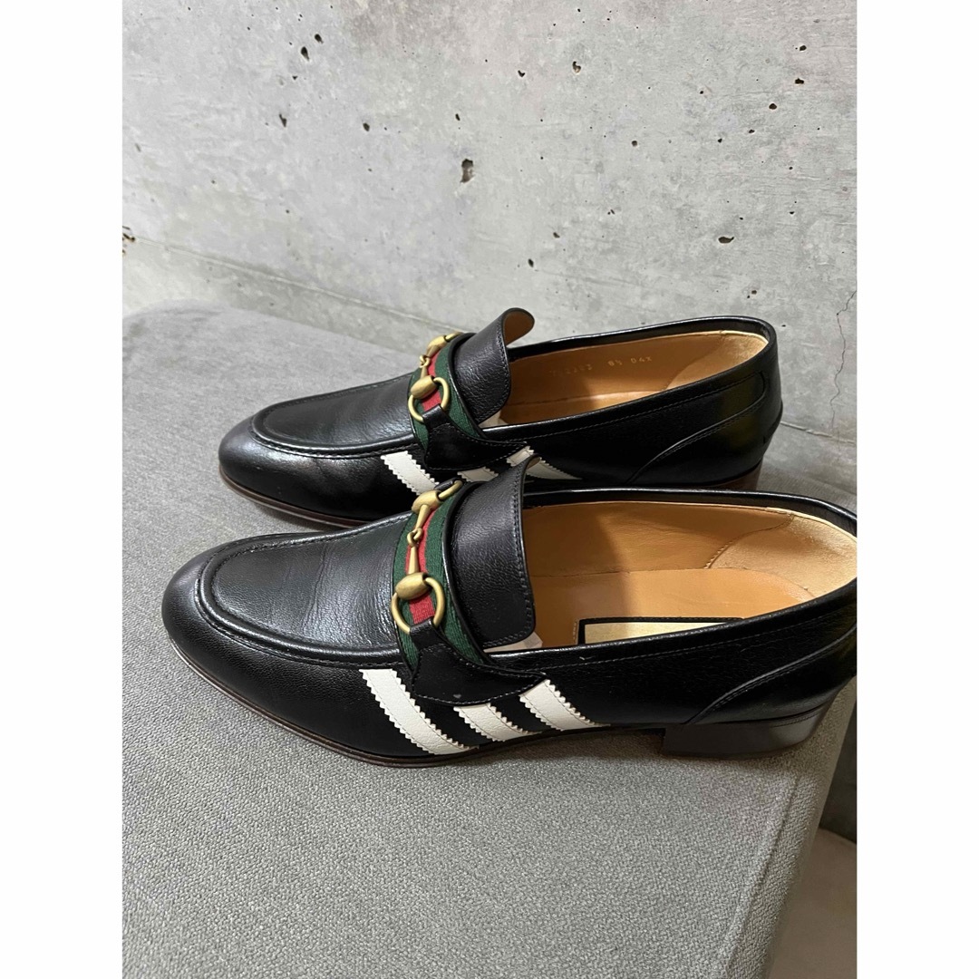 日本製品 Gucci & Adidasグッチ アディダスコラボ ホースビット ローファー