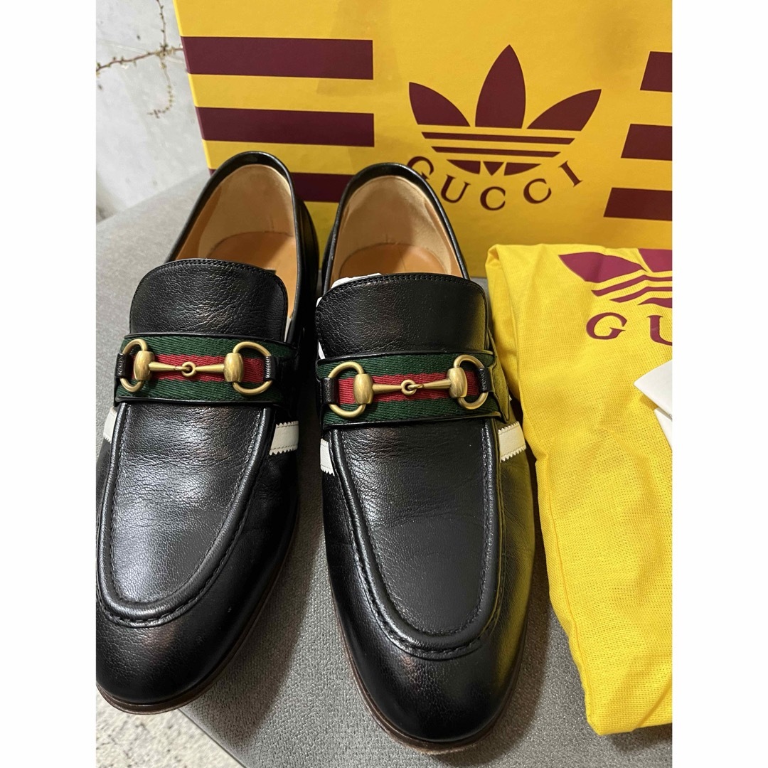 日本製品 Gucci & Adidasグッチ アディダスコラボ ホースビット ローファー