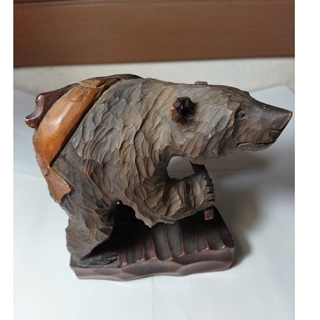木彫りの熊(旭川民芸品）(彫刻/オブジェ)
