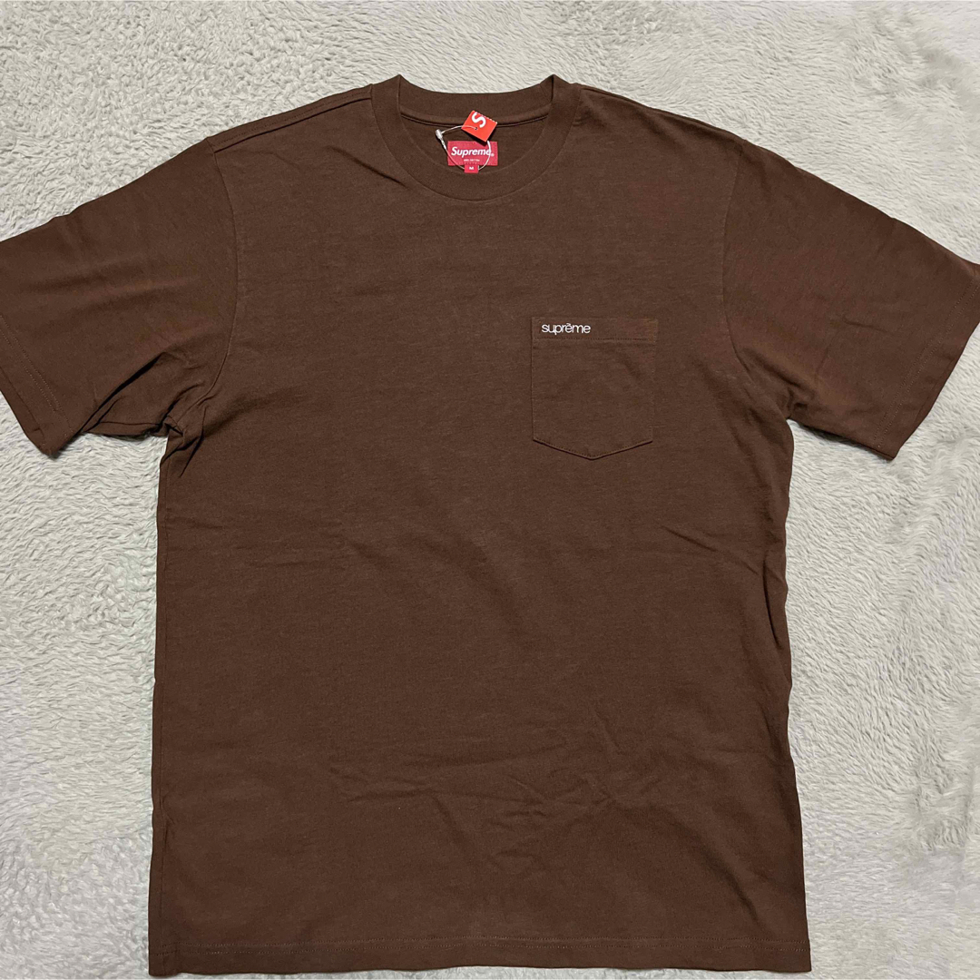 Supreme - Supreme s/s Pocket tee ポケット tシャツ ブラウン Mの通販