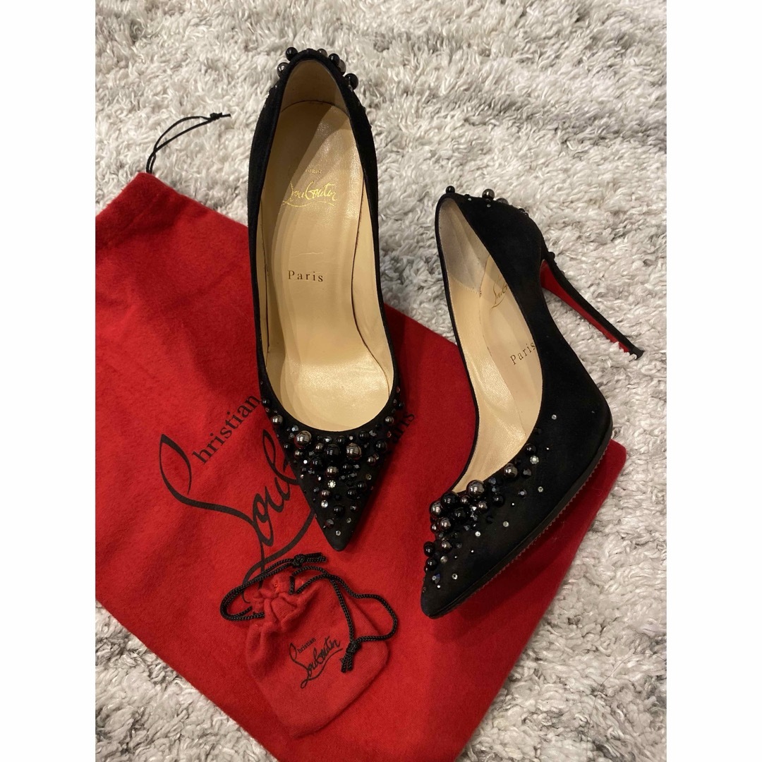 Christian Louboutin(クリスチャンルブタン)のルブタン　ビジューパンプス　36 1/2 レディースの靴/シューズ(ハイヒール/パンプス)の商品写真