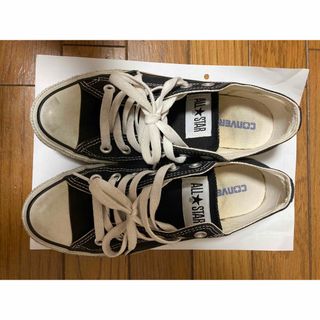 コンバース(CONVERSE)のコンバース　黒　24.0㎝(スニーカー)