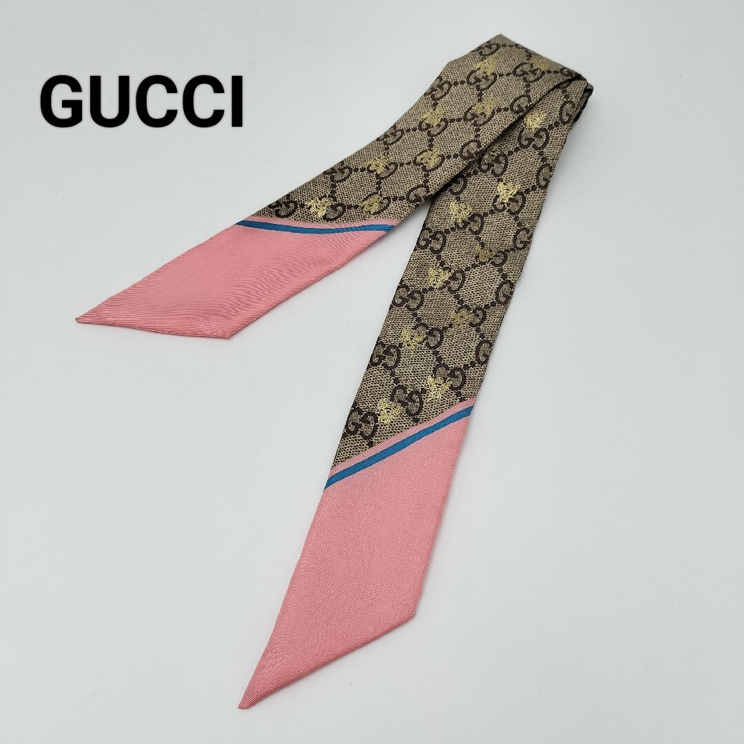 Gucci(グッチ)の未使用品✨グッチ　スカーフ　バンダナ　GG レディースのファッション小物(バンダナ/スカーフ)の商品写真