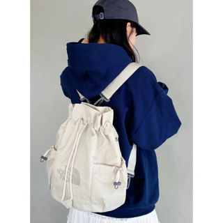 ザノースフェイス(THE NORTH FACE)の韓国ノースフェイスリュックバケットボニーパックLIGHTBONNEYPACK白(リュック/バックパック)