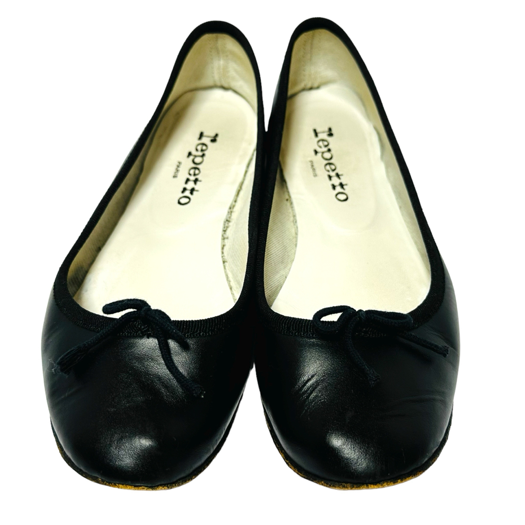 repetto(レペット)の美品*レペット 37/約23㎝ バレエシューズ サンドリオン レザー 黒 レディースの靴/シューズ(バレエシューズ)の商品写真