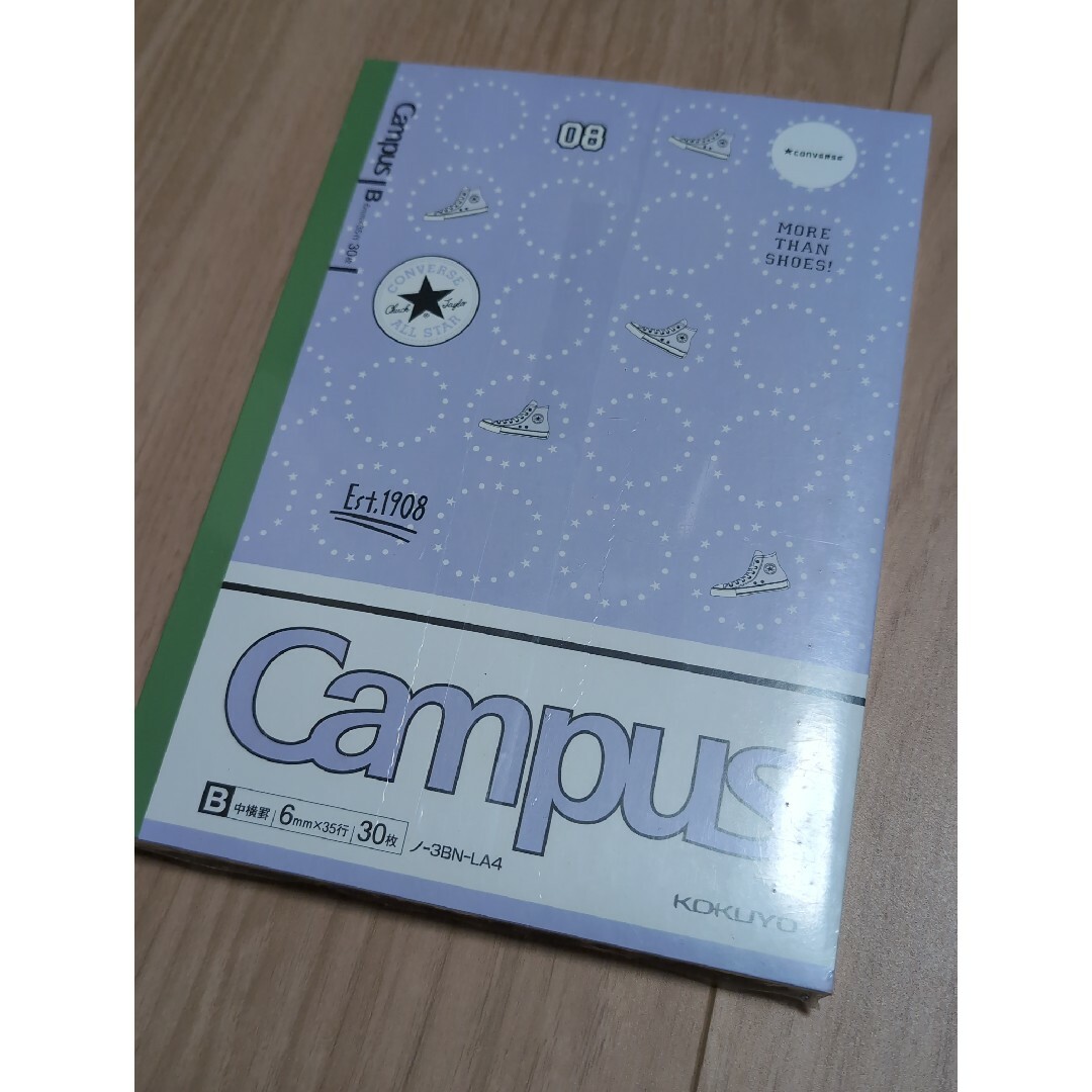 campus ノート5冊セット　converseコラボ インテリア/住まい/日用品の文房具(ノート/メモ帳/ふせん)の商品写真