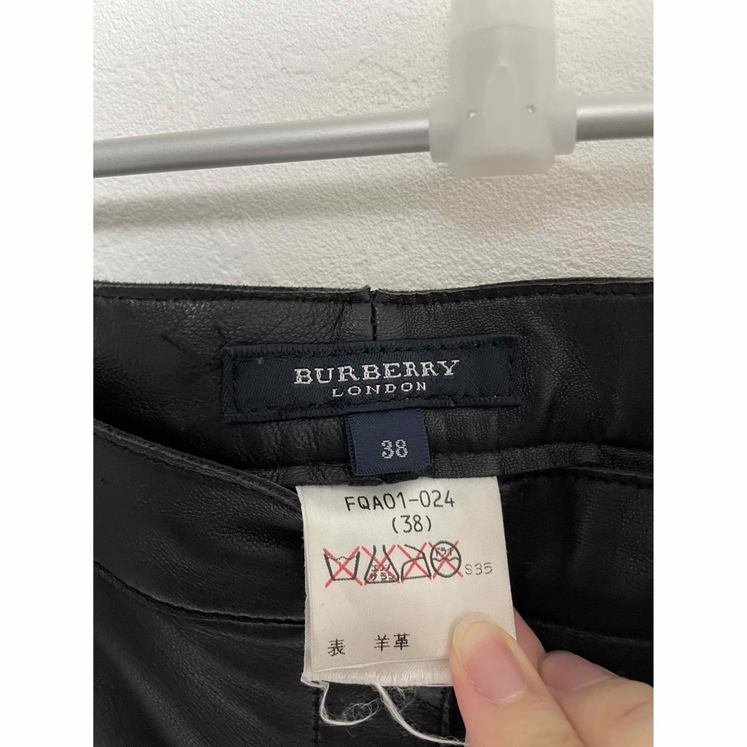 BURBERRY(バーバリー)のBURBERRY LONDON  ソフトレザー ラムレザーパンツ 38サイズ メンズのパンツ(その他)の商品写真