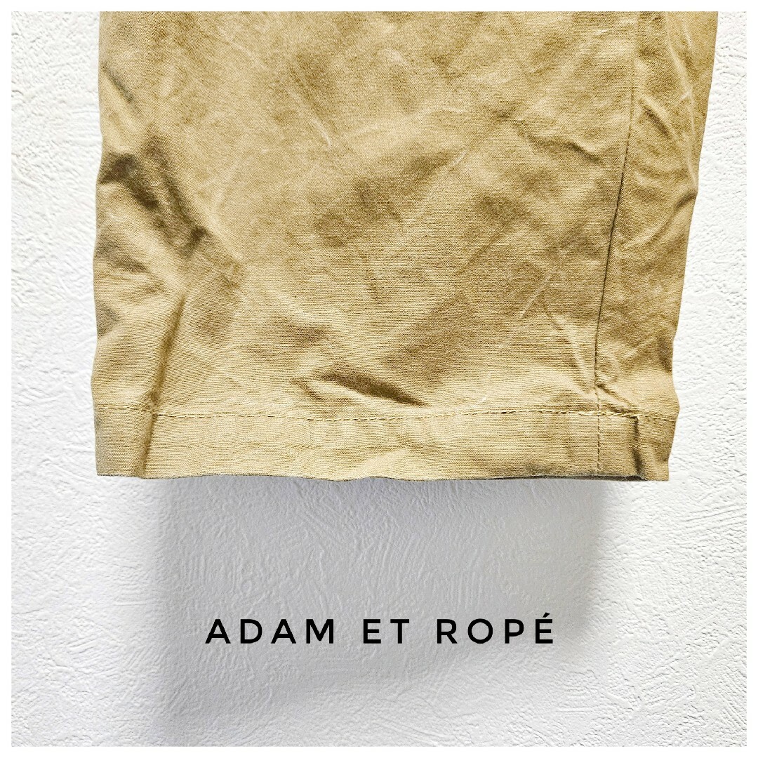 Adam et Rope'(アダムエロぺ)の美品　ADAM ET ROPÉ　コットン　ワイドパンツ　ベージュ　カジュアル　M レディースのパンツ(カジュアルパンツ)の商品写真