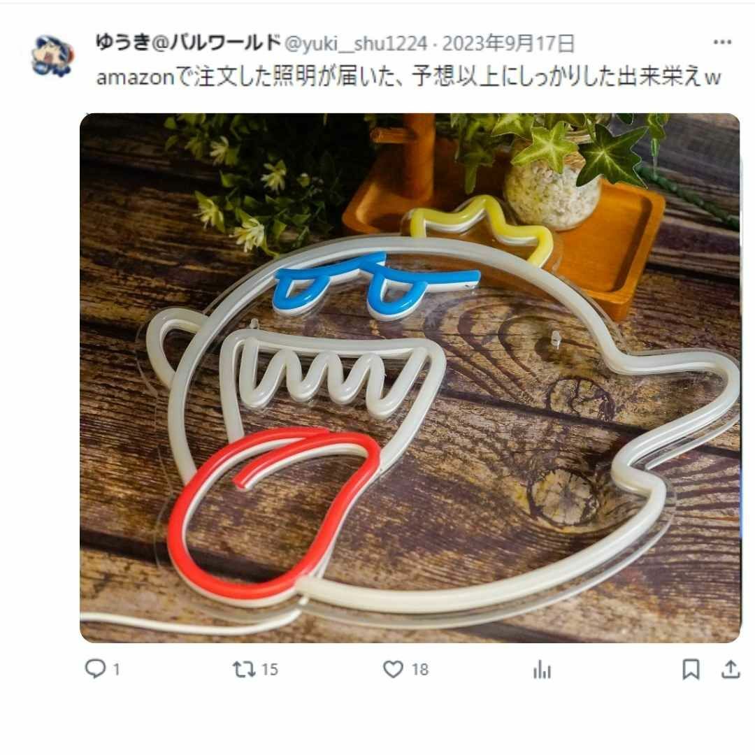 テレサ LED マリオ ネオンライト グッズ USB 32cm 国内【残5限定 テレサ LED マリオ ネオンライト グッズ USB 32cm 国内【残5限定
