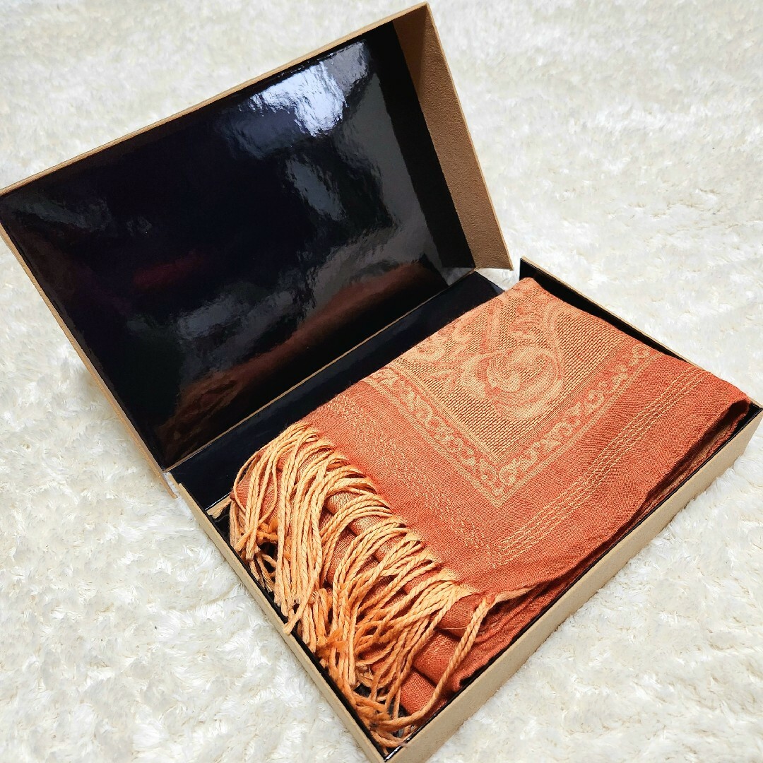 LOEWE(ロエベ)のLOEWE ロエベ☆シルク カシミヤ 織り込み生地 長方形 ショール ストール レディースのファッション小物(マフラー/ショール)の商品写真