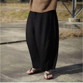 PLEATS PLEASE ISSEY MIYAKE - Ka na ta Hida Pants A品 Black