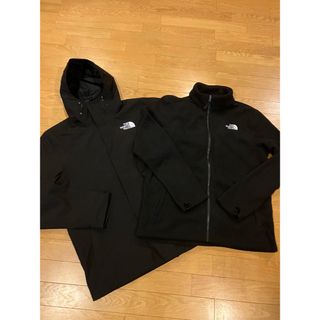 ザノースフェイス(THE NORTH FACE)のTHE NORTH FACE  size L   3in1 3way 黒ブラック(マウンテンパーカー)