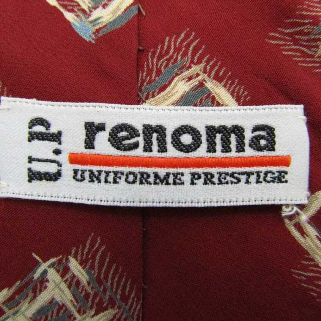 RENOMA(レノマ)のレノマ ブランド ネクタイ シルク 小紋柄 総柄 メンズ レッド renoma メンズのファッション小物(ネクタイ)の商品写真
