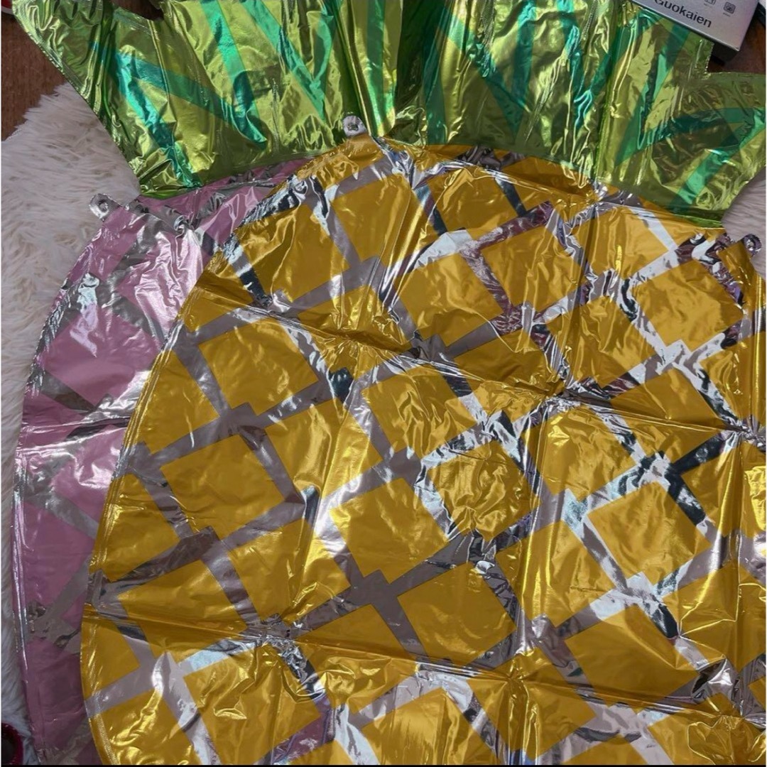 パイナップル風船ヘリウムアルミニウム箔風船パーティー用品ベビーシャワー ハンドメイドのパーティー(その他)の商品写真