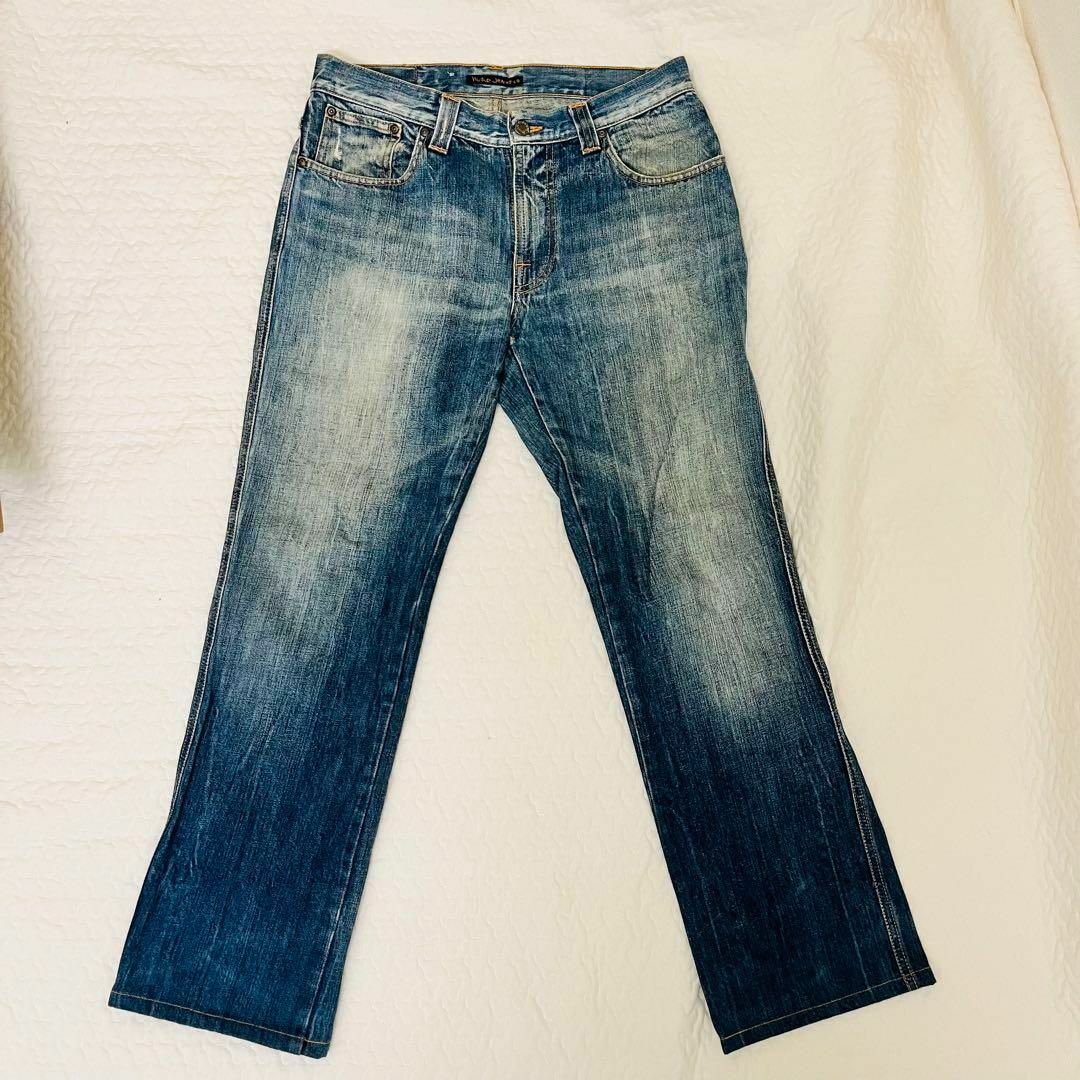 Nudie Jeans(ヌーディジーンズ)の【美品】ヌーディージーンズ　W32 SLIM JIM nudie jeans メンズのパンツ(デニム/ジーンズ)の商品写真