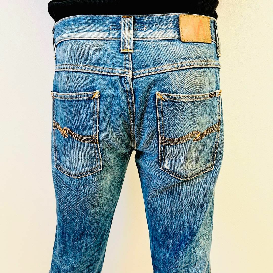 Nudie Jeans(ヌーディジーンズ)の【美品】ヌーディージーンズ　W32 SLIM JIM nudie jeans メンズのパンツ(デニム/ジーンズ)の商品写真