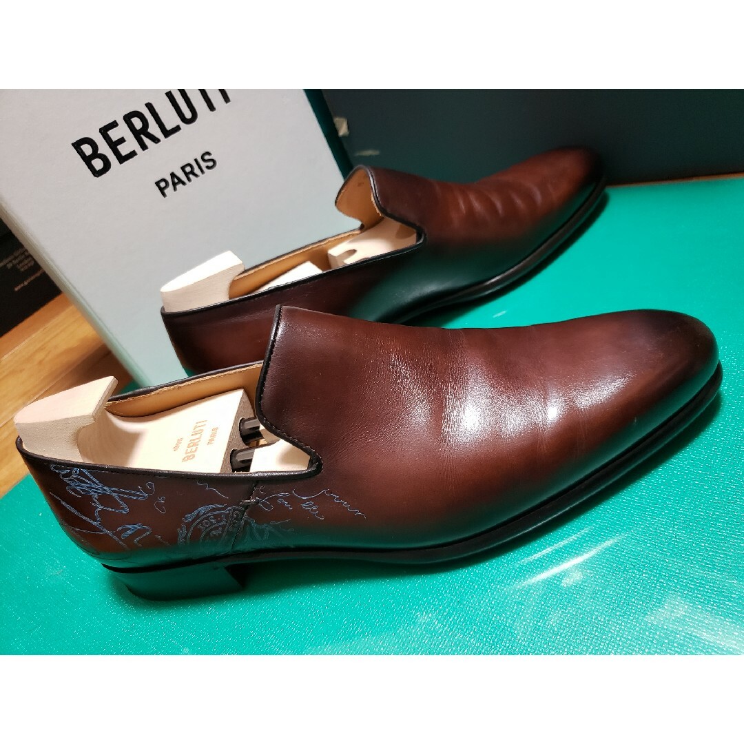 Berluti(ベルルッティ)の【極美品】Berluti ベルルッティ カーシヴ ガレ　ローファー　7.5 メンズの靴/シューズ(スリッポン/モカシン)の商品写真