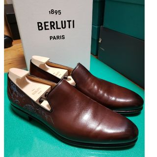 ベルルッティ(Berluti)の【極美品】Berluti ベルルッティ カーシヴ ガレ　ローファー　7.5(スリッポン/モカシン)