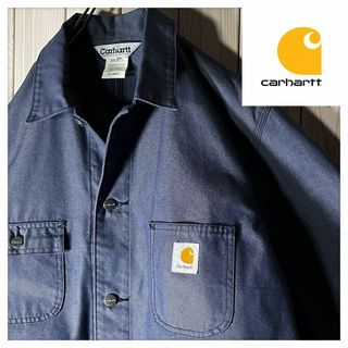 カーハート(carhartt)の【良品 XL】カーハート 刺繍ロゴ ミシガン チョアコート 肉厚(カバーオール)