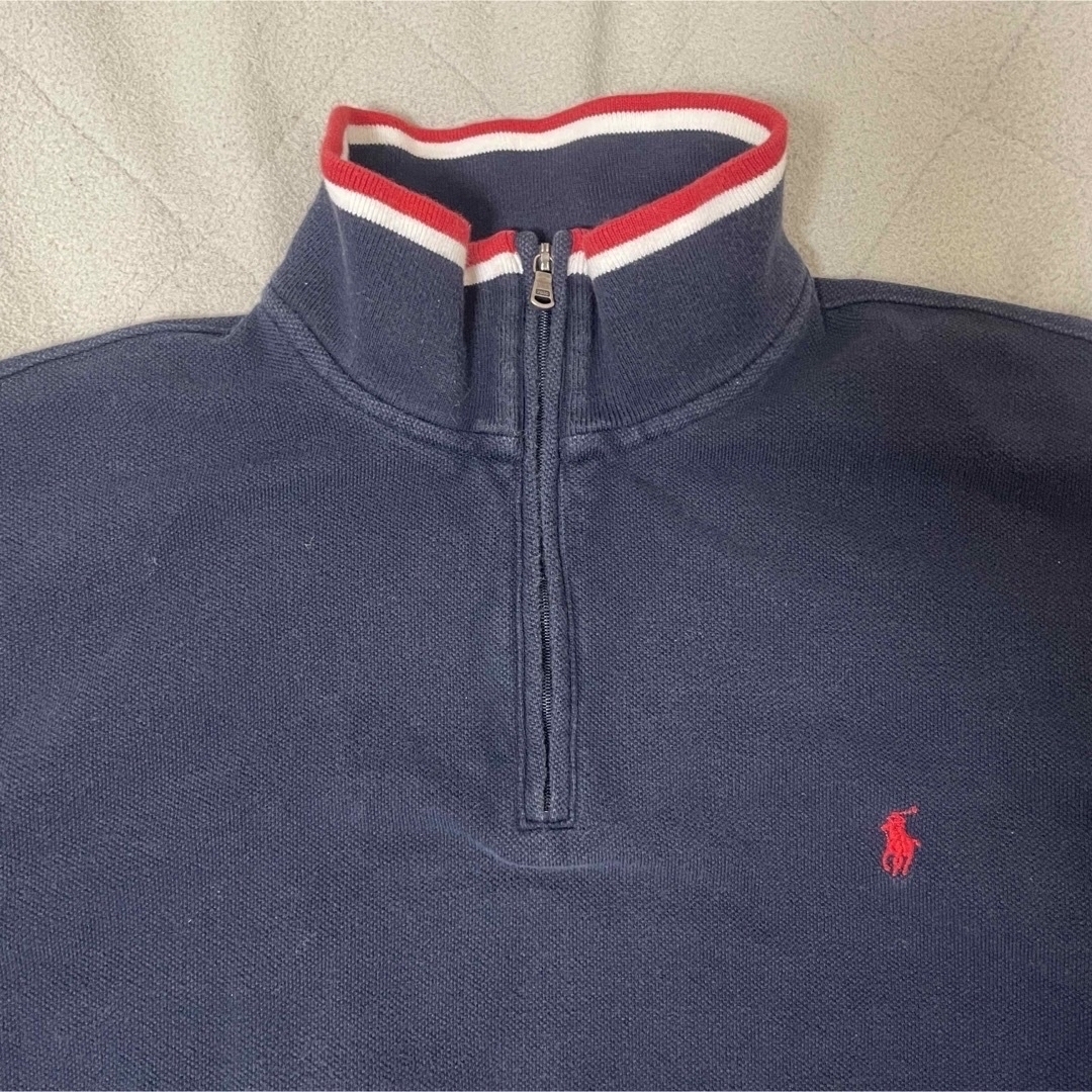 POLO RALPH LAUREN(ポロラルフローレン)の【古着】Polo by Ralph Lauren ハーフジップスウェット メンズのトップス(スウェット)の商品写真