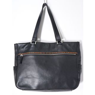 Paul Smith - Paul Smith/ポールスミス  ZIP SIGNATURE LEATHER TOTE BAG マルチストライプ オールレザービジネストートバッグ【-】【MBGA73053】