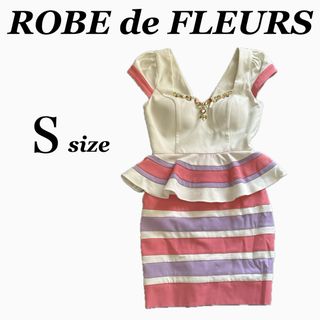 ローブ(ROBE)のROBE de FLEURS ローブドフルール ドレス キャバ Ｓ ミニワンピ(ミニドレス)