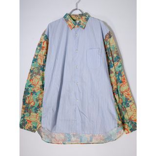 コムデギャルソンオムプリュス(COMME des GARCONS HOMME PLUS)のCOMME des GARCONS SHIRT/コムデギャルソンシャツ Disneyディズニーミッキーマウス迷彩切替ストライプシャツ【M】【MSHA74367】(その他)