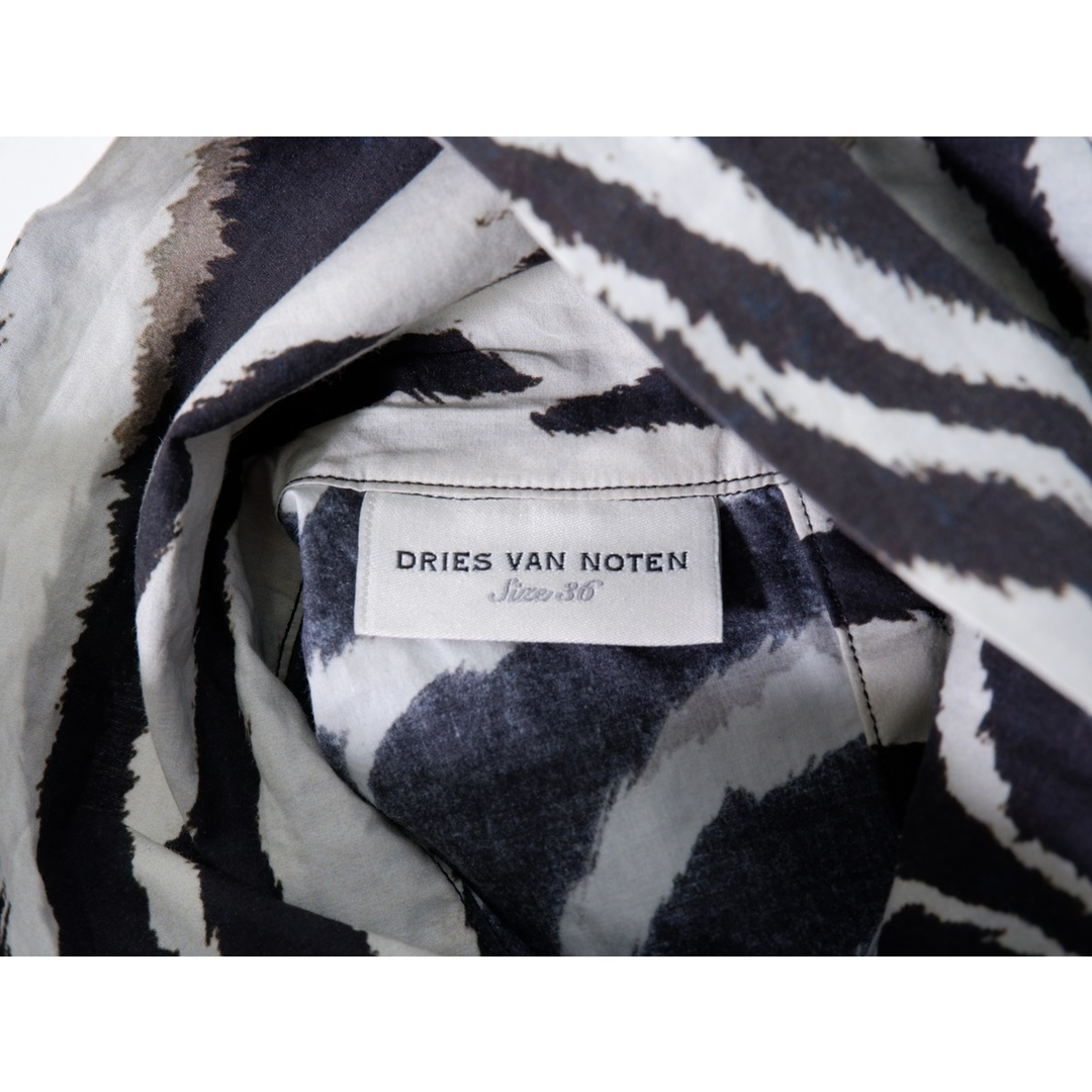 DRIES VAN NOTEN(ドリスヴァンノッテン)のDRIES VAN NOTEN/ドリスヴァンノッテン 2020SS ゼブラ柄 ハイネックプルオーバーブラウス シャツ【36】【LTSA74358】 レディースのトップス(その他)の商品写真