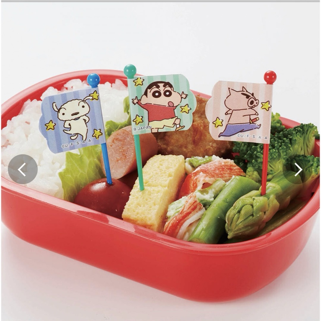 クレヨンしんちゃん(クレヨンシンチャン)の幼稚園 遠足 運動会 キャラ弁 お弁当 クレヨンしんちゃん ピック 12本入 インテリア/住まい/日用品のキッチン/食器(弁当用品)の商品写真