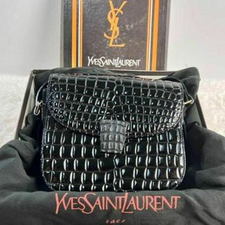 サンローラン(Saint Laurent)の✨新品未使用✨化粧箱完備✨イヴ・サンローラン　ショルダーバッグ　クロコ型押し(ショルダーバッグ)