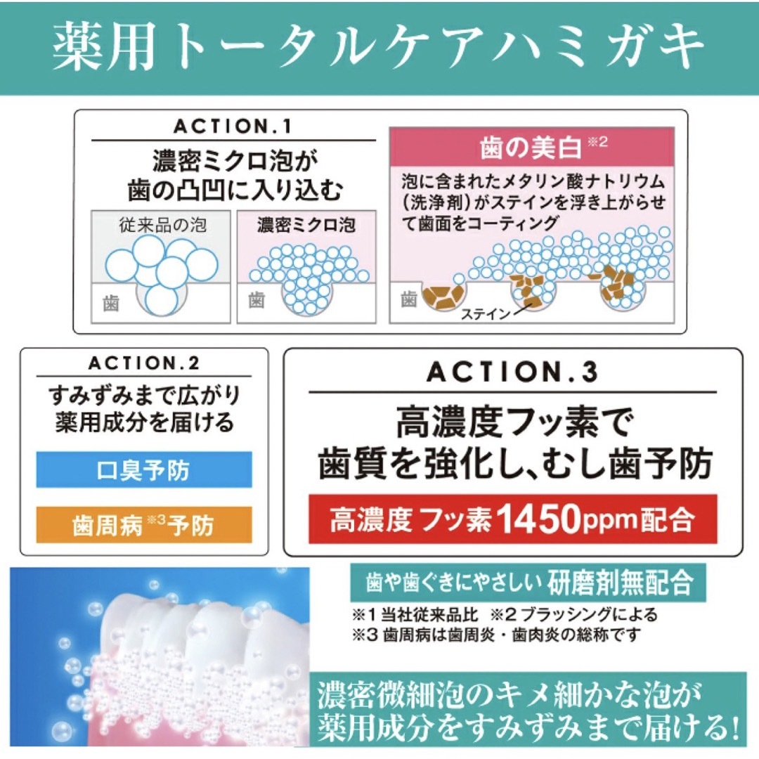 ZERO ゼロプレミアムケアズ  薬用ハミガキ　90g　おまとめ3個セット コスメ/美容のオーラルケア(歯磨き粉)の商品写真