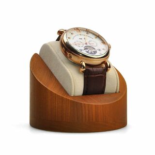 【色: クリーミーホワイト】Woodten腕時計 スタンド 時計置き 腕時計ケー(その他)