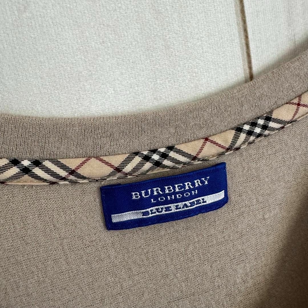 BURBERRY BLUE LABEL(バーバリーブルーレーベル)の【希少デザイン】　バーバリーブルーレーベル　ニット　薄手　ノバチェック　日本製 メンズのトップス(ニット/セーター)の商品写真