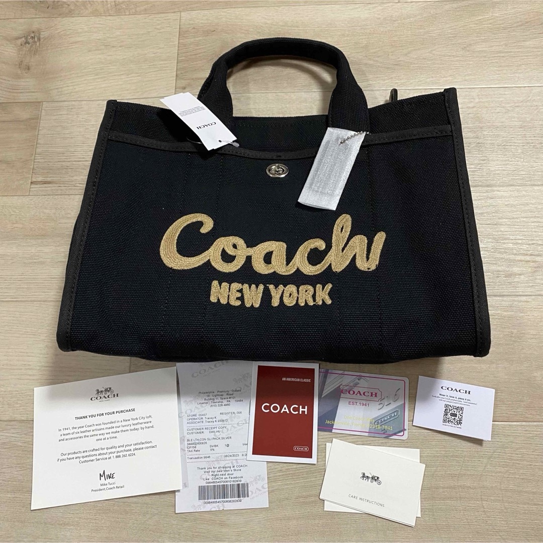 COACH(コーチ)のcoach コーチカーゴ トートCargo Tote26 ブラック 34 ラージ メンズのバッグ(トートバッグ)の商品写真