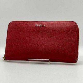 フルラ(Furla)の✨美品✨FURLA フルラ 長財布 ラウンドファスナー PVC レッド(財布)