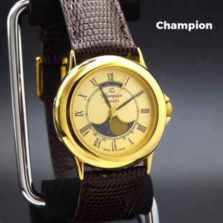 Champion ムーンフェイズ 腕時計 ローマン スイス製 (腕時計(アナログ))