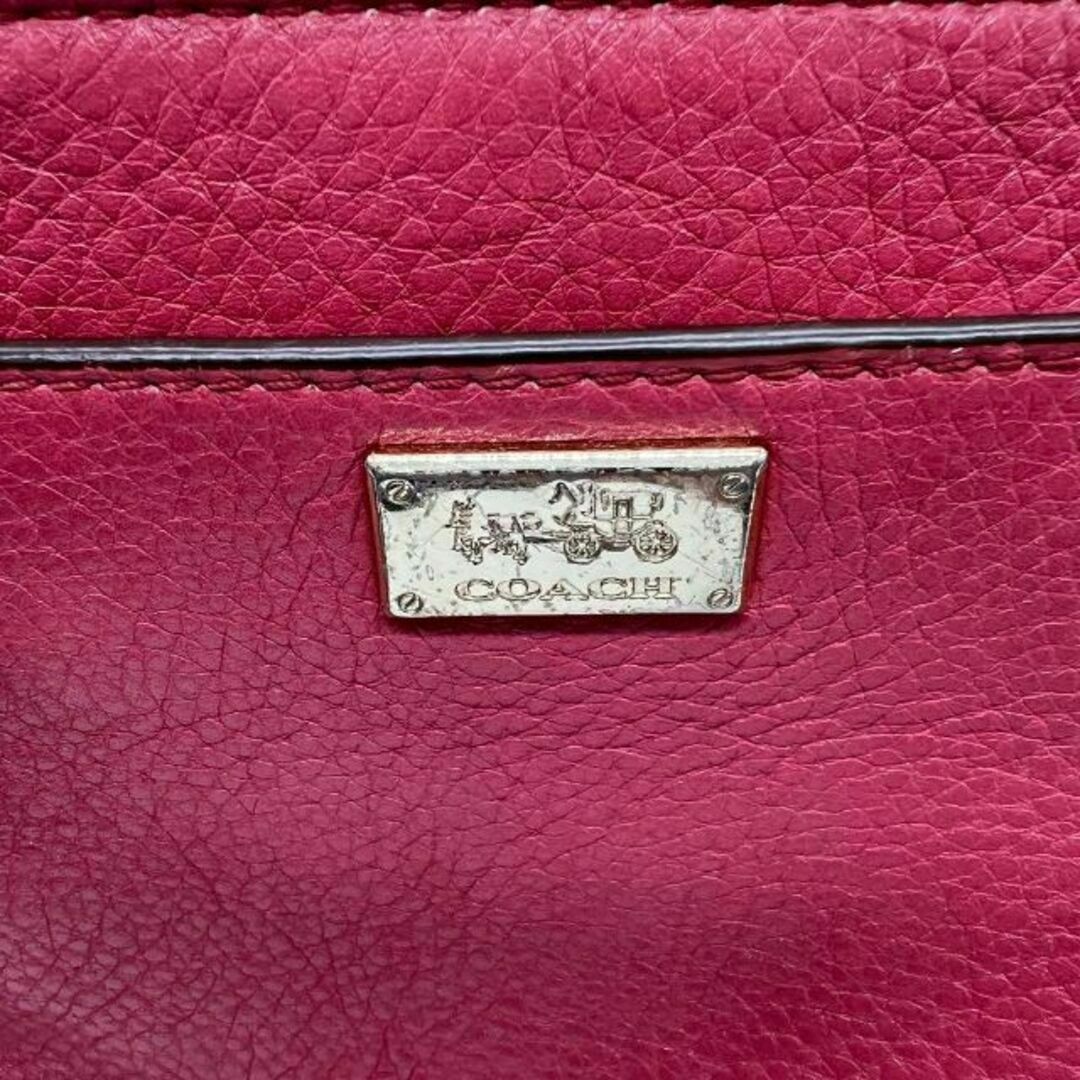 COACH(コーチ)の✨美品✨COACH コーチ ショルダーバッグ オールレザー レッドコーチ レディースのバッグ(ショルダーバッグ)の商品写真