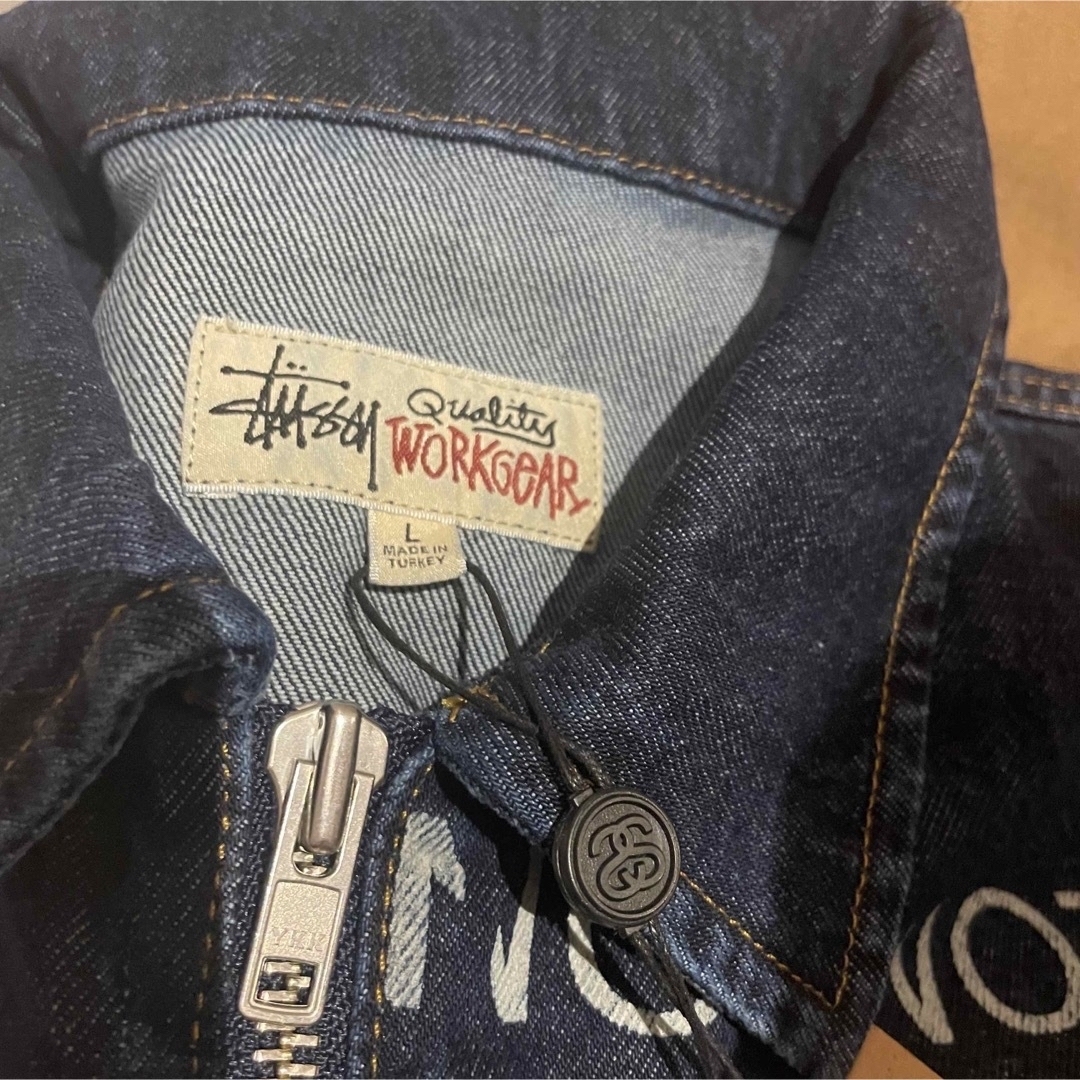 STUSSY(ステューシー)のSTUSSY ZIP WORK JACKET CITY LINK DENIM メンズのジャケット/アウター(Gジャン/デニムジャケット)の商品写真