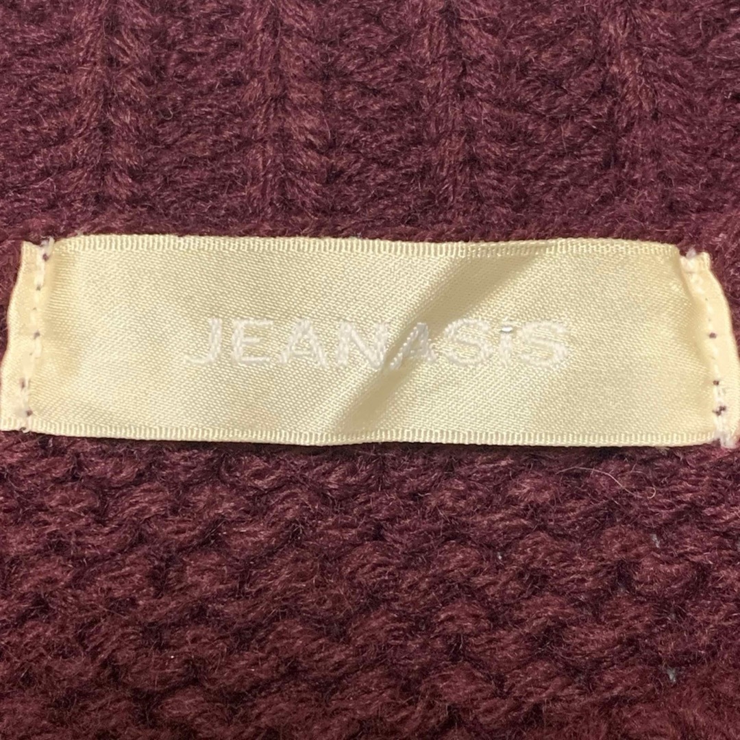 JEANASIS(ジーナシス)の【美品】JEANASiSジーナシス　ジャガード柄　ショート丈　ニット　セーター レディースのトップス(ニット/セーター)の商品写真