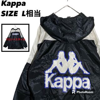 カッパ(Kappa)のカッパ　ナイロンジャケット古着　ハーフジップナイロンジャケット古着　ビックロゴ(ナイロンジャケット)