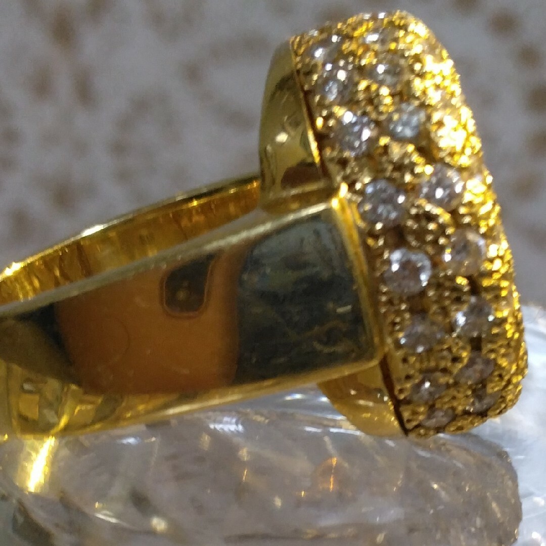 K18ダイヤモンドリング レディースのアクセサリー(リング(指輪))の商品写真