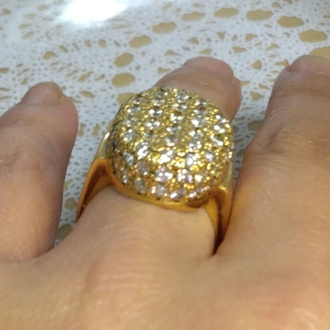 K18ダイヤモンドリング レディースのアクセサリー(リング(指輪))の商品写真